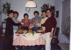 바른쪽 설재규씨 부부, Thanksgiving dinner Atlanta, 1989