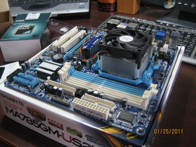 kvm compatible combo: AMD Athlon II X4 635 & GIGABYTE GA-MA785 MOBO