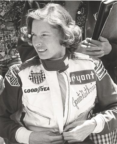 Indy 500 racer Janet Guthrie, 1976
