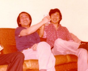 유근호 형과 박호군씨, 1978