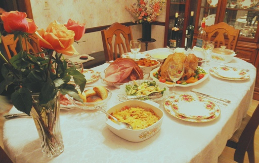 Thanksgiving feast 2011