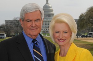 New & Callista Gingrich at Capitol