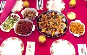 Spanish seafood feast