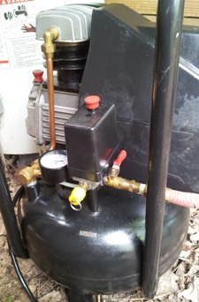 fully-repaired 4-gallon 'pancake' air compressor